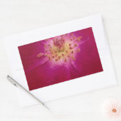 Petal Perfection: Geruit Roos Petal Pattern Art Rechthoekige Sticker (Envelop)