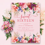 Petal Perfection Sweet Zestien Uitnodiging<br><div class="desc">Deze uitnodigingen zijn voorzien van een prachtig bloemenontwerp dat een vleugje elegantie en vrouwelijkheid toevoegt aan elke lieve zestienviering. Onze uitnodigingen zullen zeker indruk maken op uw gasten en de toon zetten voor een gedenkwaardig evenement. Of u nu een kleine bijeenkomst of een groot feest plant, deze bloemrijke zoete zestien...</div>