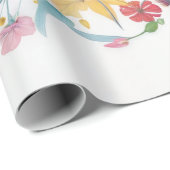 Petal Perfection Waterverf Cadeaupapier (Rol Hoek)