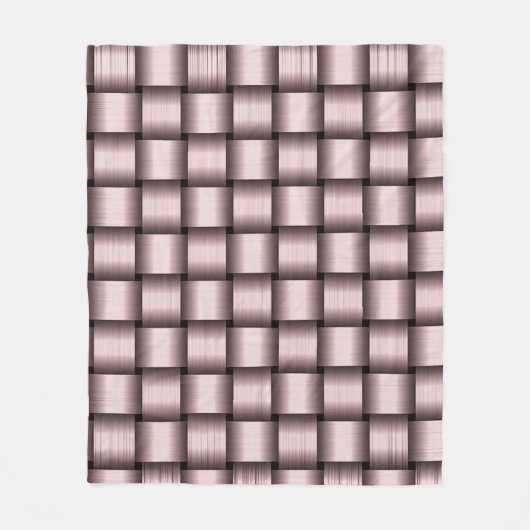 Petal Pink Ribbon Fleece Blanket (Voorkant)