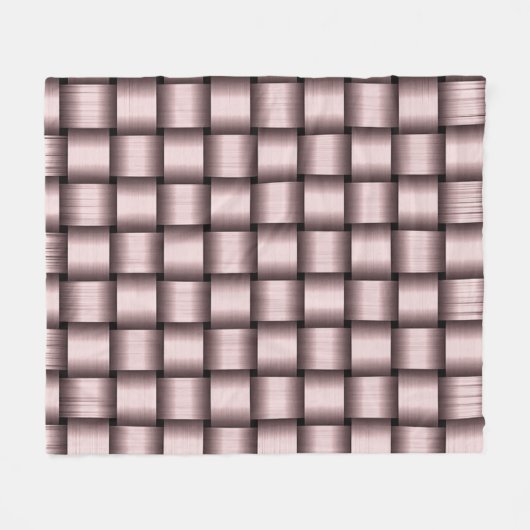 Petal Pink Ribbon Fleece Blanket (Voorkant (Horizontaal))