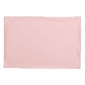 Petal Pink Wavy Scallop Frame Monogram Kussensloop (Achterkant)