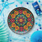 💀🎉Petal Pop Serveware Doom Día de los Muertos Papieren Bordje (Feest)