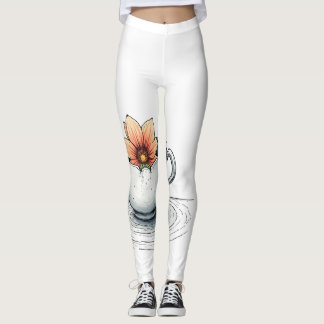 Petal & porselein leggings