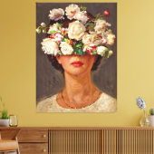 Petal Pout "Florence" Kunst & Bloemensociëteit Canvas Afdruk (Insitu (Woonkamer))