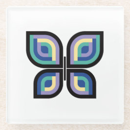 Petal Prism Butterfly Glazen Onderzetter