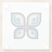 Petal Prism Butterfly Glazen Onderzetter (Achterkant)