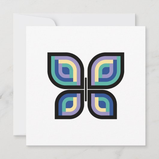 Petal Prism Butterfly Kaart (Voorkant)