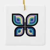 Petal Prism Butterfly Keramisch Ornament (Voorkant)