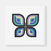 Petal Prism Butterfly Magneet (Voorkant)