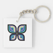 Petal Prism Butterfly Sleutelhanger (Achterkant)