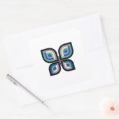 Petal Prism Butterfly Vierkante Sticker (Envelop)