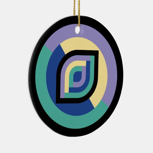 Petal Prism (Focus) Keramisch Ornament (Rechts)