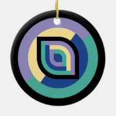 Petal Prism (Focus) Keramisch Ornament (Achterkant)