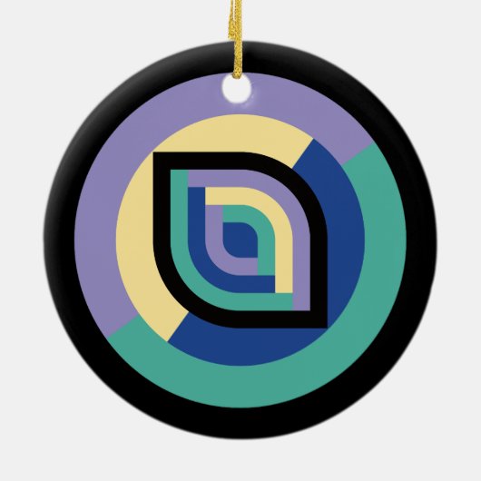 Petal Prism (Focus) Keramisch Ornament (Achterkant)