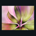 Petal Profusion Delicate Tranlucent Flower Poster<br><div class="desc">Soft,  delicate and feminine translucent modern flower in soft shades of pink and green.</div>