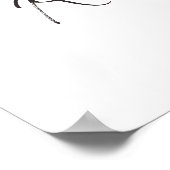 Petal Prosecco Bloem Bruidsfeest Recept Verzoek Poster (Hoek)