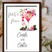 Petal Prosecco Bloemen Vrijgezellenfeest Cadeaupla Perfect Poster