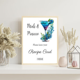 Petal Prosecco Floral Vrijgezellenfeest Recipe Req Poster