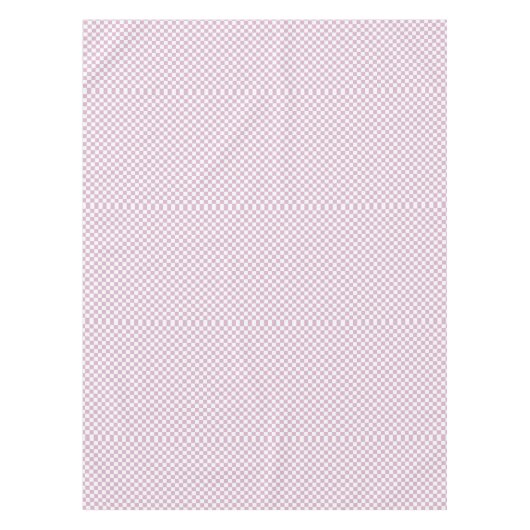 Petal roze en witte gingham gecontroleerd tafelkleed (Voorkant)