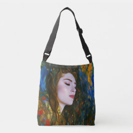 "Petal Serenity" - Vrouwen in Water Crossbody Tas