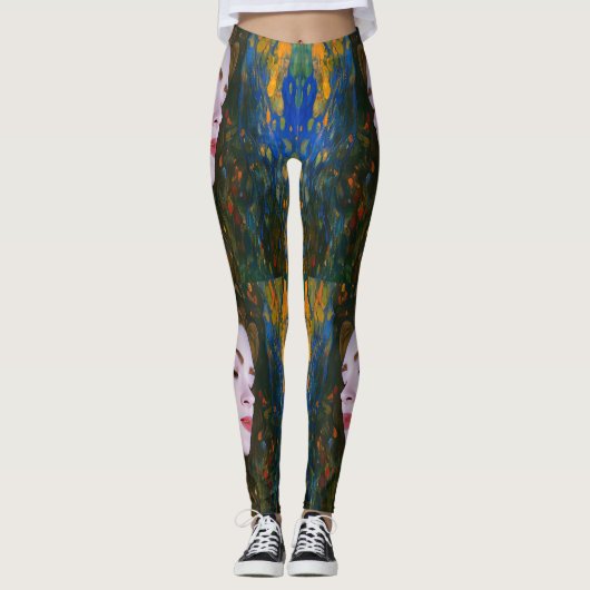 "Petal Serenity" - Vrouwen in Water Leggings (Voorkant)