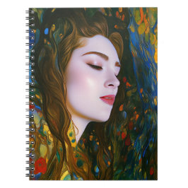 "Petal Serenity" - Vrouwen in Water Notitieboek