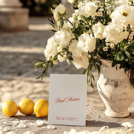 Petal Station  Rood & Ivoor Trouwbord