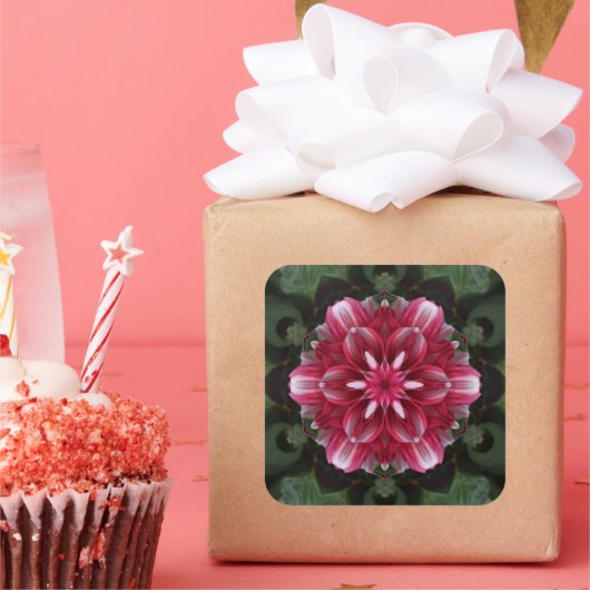 Petal Symphony Vierkante Sticker (Feest)