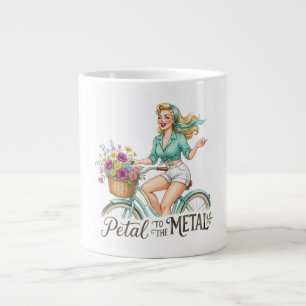Petal to the Metal   Tuinieren Pun Coffee Mug Grote Koffiekop