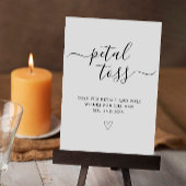Petal Toss Sign Sjabloon Minimalistisch Petal Vers Kaart