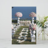 Petal-Wedding-Aisle-Runners-20 Briefpapier (Staand voorkant)
