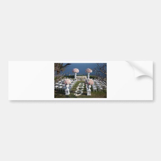 Petal-Wedding-Aisle-Runners-20 Bumpersticker (Voorkant)