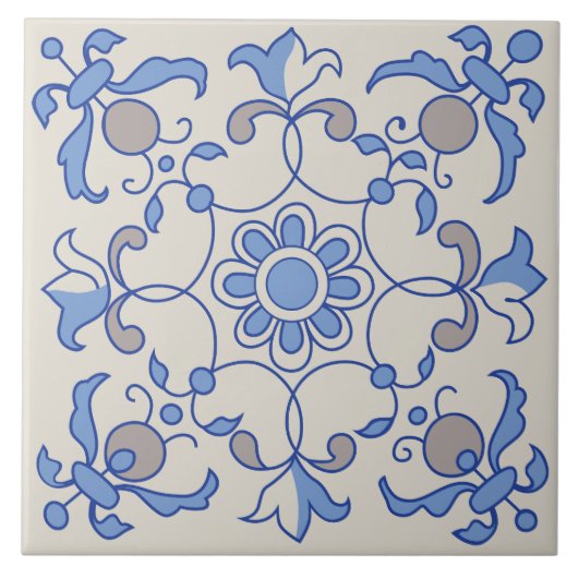 Petal Whimsy Tegeltje (Voorkant)