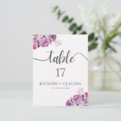 Petal Whispers Tafelnummerbord (Staand voorkant)
