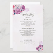 Petal Whispers Wedding Menu (Voorkant / Achterkant)