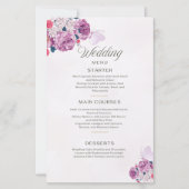 Petal Whispers Wedding Menu (Voorkant)