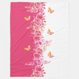 Petal Zachte Roze Vlinder Sherpa Deken