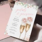 Petalen en Prosecco Bloemblush Vrijgezellenfeest Kaart