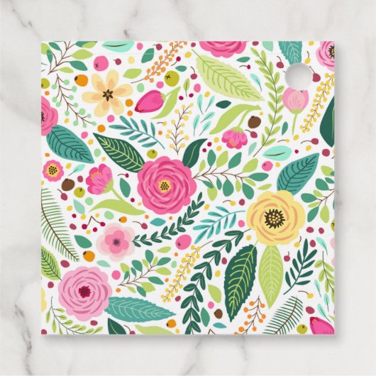 Petalen en Prosecco Bloemen Vrijgezellenfeest Bedankjes Labels (Achterkant)