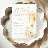 Petalen en Prosecco Bloemen Vrijgezellenfeest Kaart