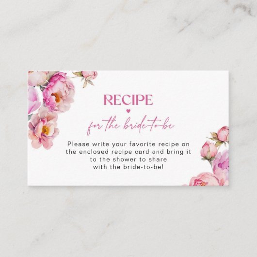Petalen en prosecco felroze recept informatiekaartje (Voorkant)