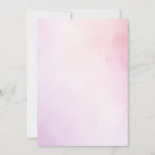 Petalen en Prosecco Paarse Bloemen Vrijgezellenfee Kaart (Achterkant)