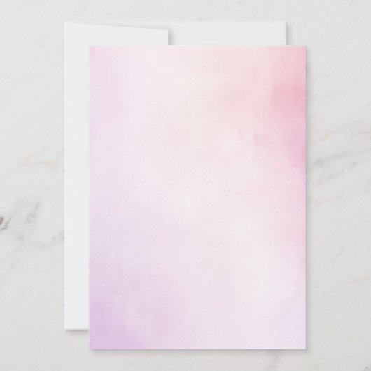 Petalen en Prosecco Paarse Bloemen Vrijgezellenfee Kaart (Achterkant)