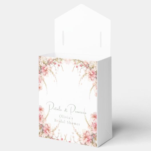 Petalen en Prosecco Vrijgezellenfeest Bedankdoosjes (Geopend)