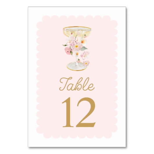 Petalen en Prosecco Vrijgezellenfeest Kaart (Achterkant)