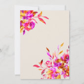 Petalen en Prosecco Vrijgezellenfeest Kaart (Achterkant)