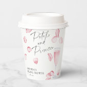 Petalen en Prosecco Vrijgezellenfeest Papieren Bekers (Voorkant)