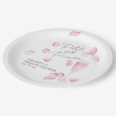 Petalen en Prosecco Vrijgezellenfeest Papieren Bordje (Gekanteld)