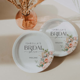 Petalen en Prosecco Vrijgezellenfeest Papieren Bordje